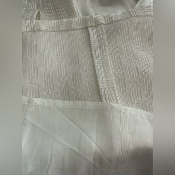 Nine West Textured Fit and Flare Ivory Women's Dress (656) - Picture 12 of 16